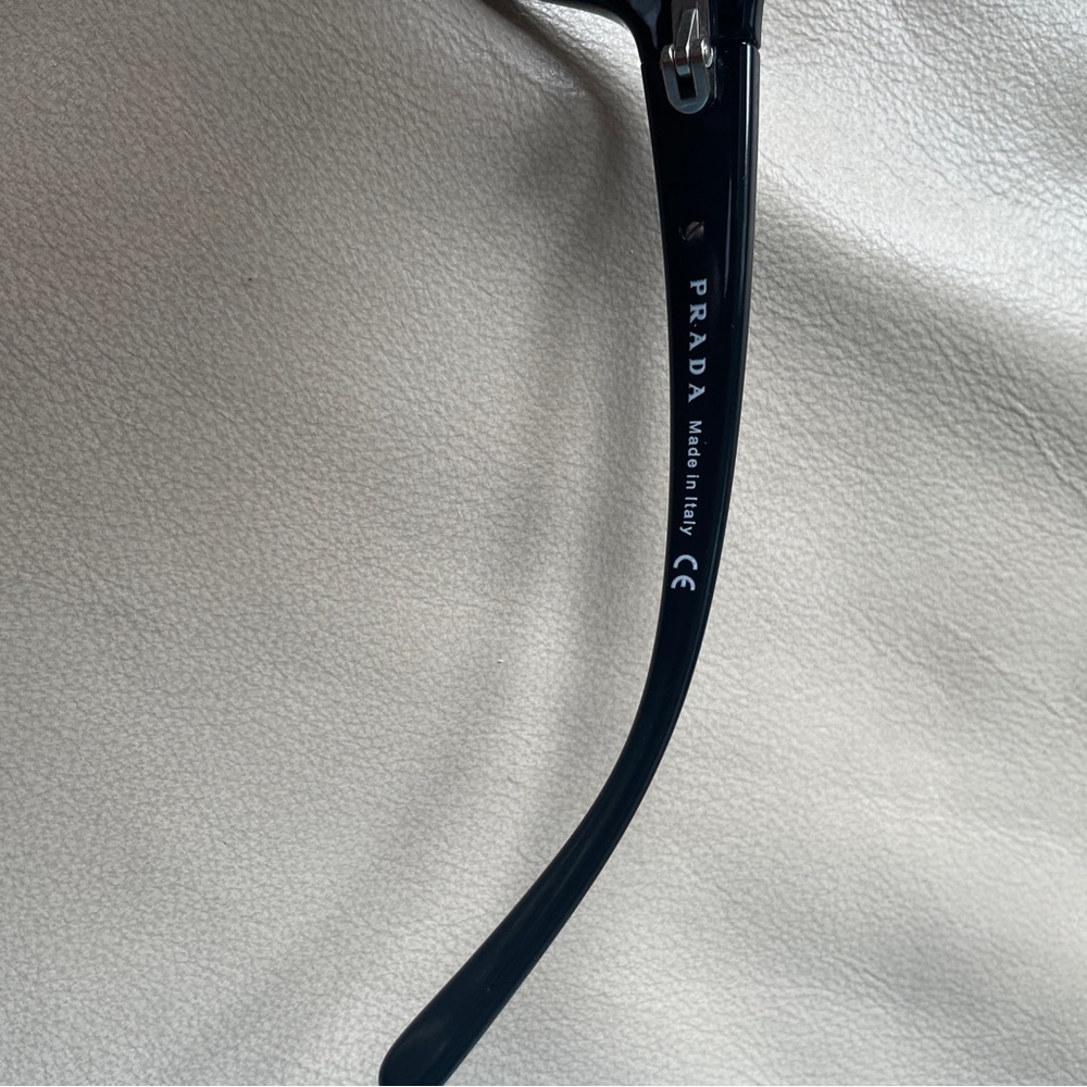 Prada Black Men's Wraparound Sunglasses - Picture 2 of 3